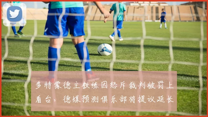 多特蒙德主教练因怒斥裁判被罚上看台，德媒预测俱乐部将提议延长停赛上诉期